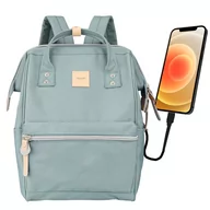 Filtry prywatyzujące - Plecak Himawari torba na laptopa 13.3 + USB pojemny wodoodporny A4 Uniwersalny 19L Travel Backpack Vintage Zielony - miniaturka - grafika 1