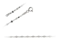 Łańcuszki - Łańcuszek Srebrny kawa mokka fl128 - 50 cm - miniaturka - grafika 1