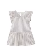 Sukienki - Gocco Dziewczyny Sukienka W Paski Z Falbankami, Złamany biały, 4-5 lat - miniaturka - grafika 1