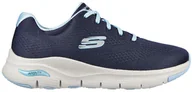 Sneakersy damskie - Buty treningowe damskie Skechers Arch Fit Big Appeal sneakersy sportowe granatowe (149057-NVLB) - miniaturka - grafika 1