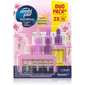 Odświeżacze powietrza - AmbiPur 3volution Flowers&Spring wymienny wkład 2x20 ml - miniaturka - grafika 1