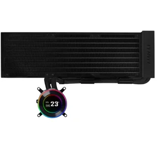 Lian Li GA II Hydroshift II LCD-C 360N Obudowa komputera Radiator Czarny - Tuning komputera - akcesoria - miniaturka - grafika 1