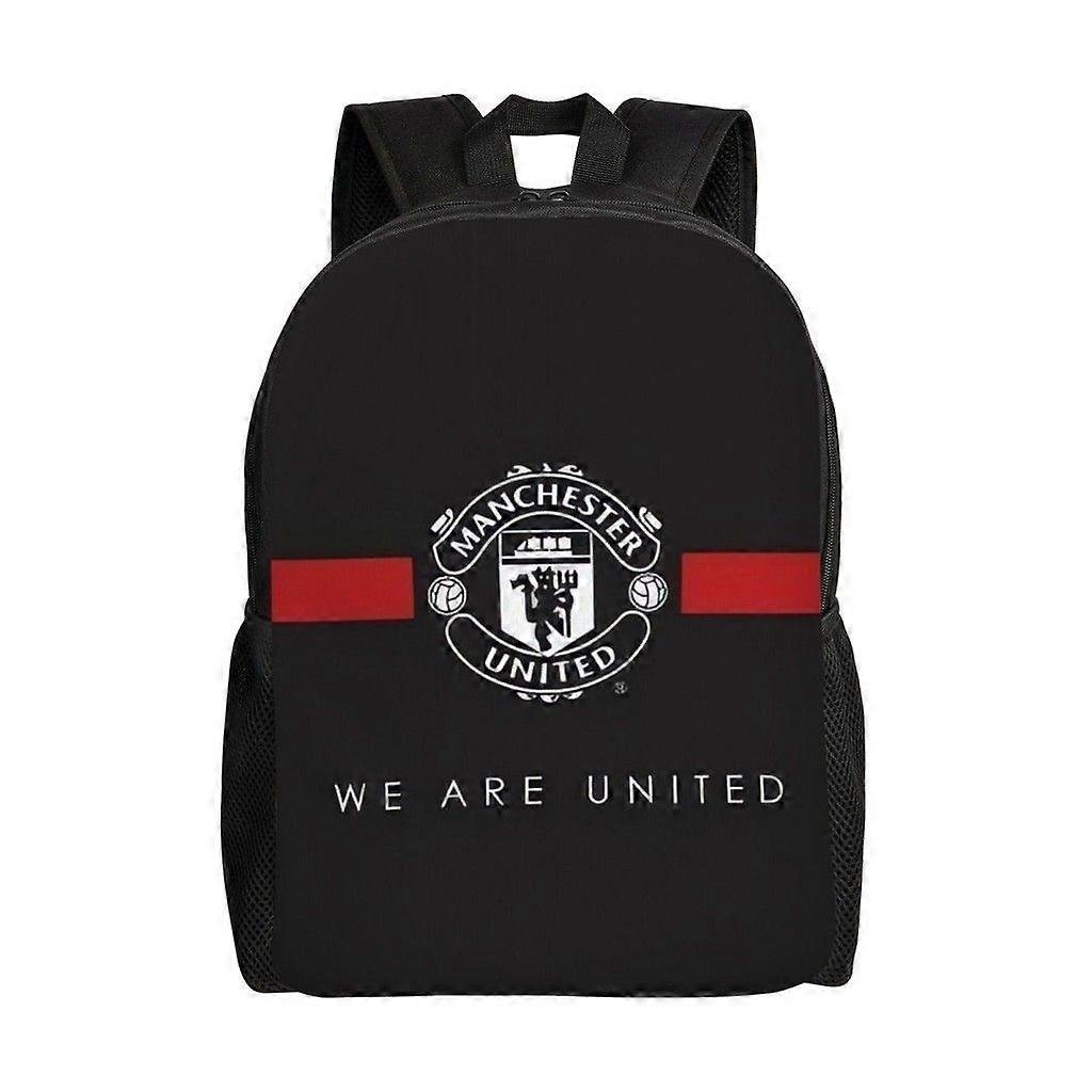 Wszechstronny plecak Manchester United Zmywalny plecak szkolny w stylu casual Modna torba na komputer z tkaniny Oxford Unisex-hjka4317