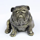 Figurki dekoracyjne - Buldog angielski, Bulldog I - statuetka psa, siedzący pies na biurko, ozdoba do salonu miłośnika psów marki Art-Dog - miniaturka - grafika 1