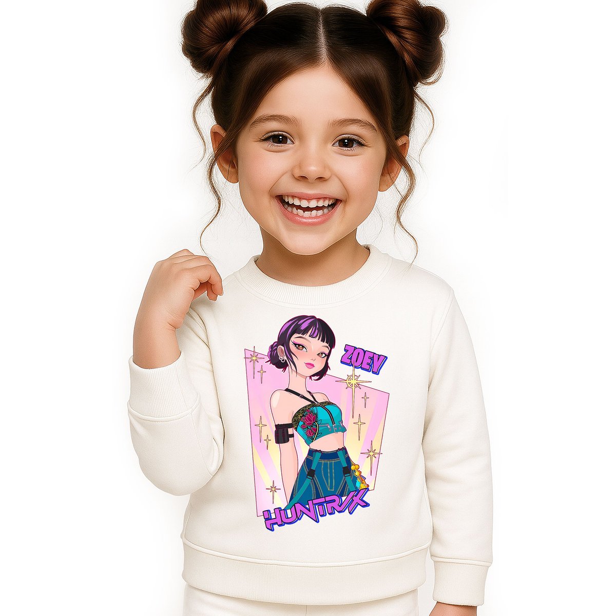 BLUZA DZIECIĘCA HUNTRIX ZOEY KPOP 134-140 BAWEŁNIANA JAKOŚĆ