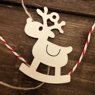 Bombki - Renifer - drewniana ozdoba choinkowa - miniaturka - grafika 1