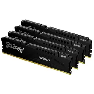 KINGSTON FURY Beast 64GB 5600MT/s DDR5 CL40 DIMM Kit of 4 Black XMP - Pamięci RAM - miniaturka - grafika 1