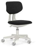 Fotele i pufy dla dzieci - Krzesło dziecięce do biurka WING - SZARY STELAŻ regulowane TKANINA VICO-026 - miniaturka - grafika 1