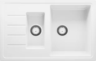 Zlew BRANDE LINK DUAL 780-60 WHITE (biały) - Zlewozmywaki - miniaturka - grafika 1