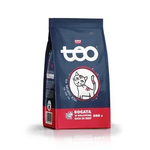 TEO karma sucha dla kotów, bogata w wołowinę 800g - Woda - miniaturka - grafika 1