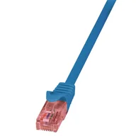 Patchcordy - LogiLink 1m Cat.6 U/UTP kabel sieciowy Niebieski Cat6 U/UTP (UTP) - miniaturka - grafika 1