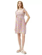 Sukienki - Koton Damska sukienka mini z ramiączkami w kwiaty, Niebieski wzór (6d7), 38 - miniaturka - grafika 1