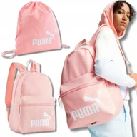 Plecaki worki - Zestaw Plecak Szkolny Młodzieżowy Modny 2W1 Dla Dziewczynki Worek Puma - miniaturka - grafika 1