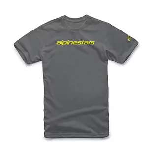 Alpinestars - Koszulka męska - Ageless Classic Tee, Węgiel/Fluo Żółty, L - Koszulki męskie - miniaturka - grafika 1