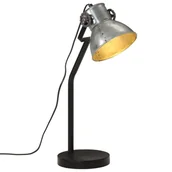 Lampy stojące - vidaXL Lampa stołowa, 25 W, srebrny vintage, 17x17x60 cm, E27 - miniaturka - grafika 1
