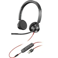 Słuchawki - POLY Blackwire 3315 Zestaw słuchawkowy Przewodowa Opaska na głowę Biuro/centrum telefoniczne USB Typu-A Czarny - miniaturka - grafika 1