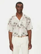 Koszule męskie - Tommy Hilfiger Koszula Bowling Shirt Print UM0UM03227 Beżowy Regular Fit - miniaturka - grafika 1