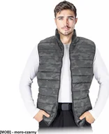 Kamizelki męskie - R.E.I.S. SPINER-V - Pikowany bezrękawnik ochronny ocieplany męski L - miniaturka - grafika 1