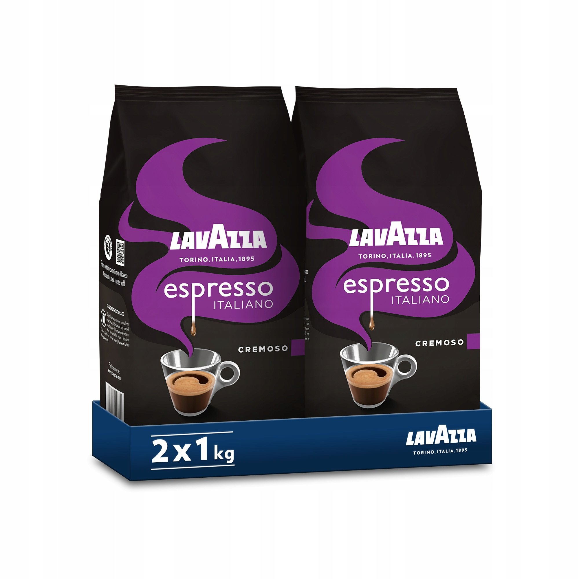 Zestaw Kawa ziarnista Lavazza Espresso Cremoso 2x1kg