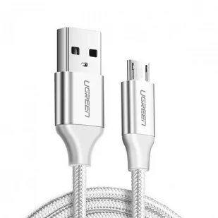 UGREEN Kabel micro USB QC 3.0 2.4A 2m (biały) - Kable USB - miniaturka - grafika 1