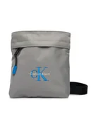 Nerki - Calvin Klein Saszetka Bold Flatpack LV04D3178G Szary - miniaturka - grafika 1