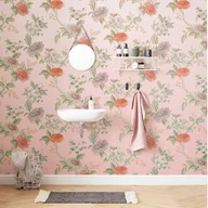 Fototapety - Fototapeta kwiaty różowymIzielonym - 400 x 280 cm - SANDERS & SANDERS - miniaturka - grafika 1