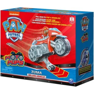 Spin Master, Psi Patrol Moto Pups, figurka i motocykl Zuma Deluxe Vehicle - Samochody i pojazdy dla dzieci - miniaturka - grafika 1