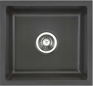 Zlewozmywak ceramiczny SYSTEMCERAM Mera 42 U Schiefer Korek automatyczny 5301 02 - Zlewozmywaki - miniaturka - grafika 1