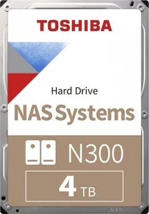 Dysk Toshiba N300 MN10ADA400ES 4TB 3,5'' 7200 512MB SATA III NAS BULK - Dyski HDD - miniaturka - grafika 1