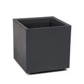 Kwietniki - Kwietnik KARO Eco 40 x 40 x 40 cm beton antracytowy - miniaturka - grafika 1