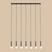 Lampy sufitowe - Riu lampa wisząca 7-punktowa czarna 1121T1 - miniaturka - grafika 1