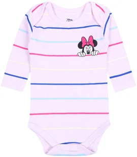 Różowe body niemowlęce w kolorowe paski Myszka Minnie DISNEY 6-9 m 74 cm - Body dla niemowląt - miniaturka - grafika 1