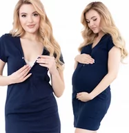 Piżamy ciążowe - Koszula Nocna Piżama Ciążowa Porodu Karmienia S - miniaturka - grafika 1