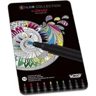 Przybory szkolne - BIC Flamastry Conte Metalowe Color Collection 10 kolorów - miniaturka - grafika 1