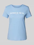 Koszulki i topy damskie - T-shirt o kroju regular fit z czystej bawełny - miniaturka - grafika 1