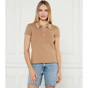 Koszulki i topy damskie - Tommy Hilfiger Polo | Slim Fit - miniaturka - grafika 1