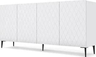 Elior Komoda biały mat + czarne nogi - Nuvis 6X - Komody - miniaturka - grafika 1