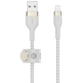 Kable USB - Belkin Kabel USB Lightning Braided Silicone 2m Biały CAA010BT2MWH - miniaturka - grafika 1