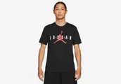 Koszulki męskie - Nike Air Jordan Wordmark Tee Black - miniaturka - grafika 1