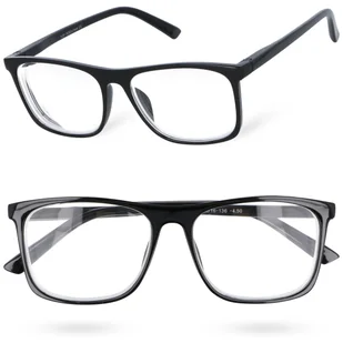 Okulary korekcyjne CLEARVISION MINUS BLACK -5,50 - Okulary korekcyjne, oprawki, szkła - miniaturka - grafika 1