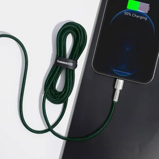 Baseus Cafule Metal Data kabel USB Typ C - Lightning 20 W Power Delivery 2 m zielony (CATLJK-B06) - Kable USB - miniaturka - grafika 10