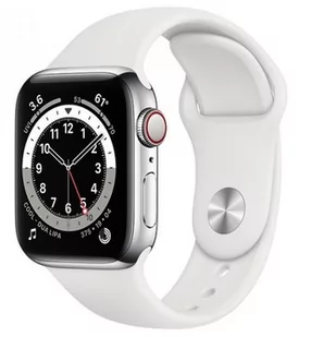 Apple Watch Series 6 40/Silver Steel/White Sport LTE - Smartwatch - miniaturka - grafika 1