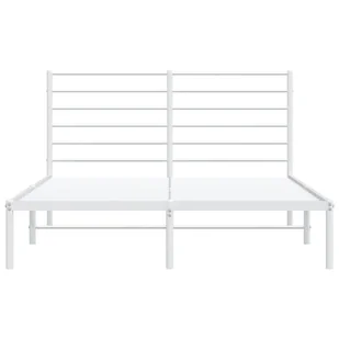 Metalowa rama łóżka z wezgłowiem, biała, 160x200 cm Lumarko! - Inne meble do sypialni - miniaturka - grafika 7