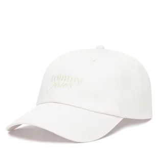 Czapka z daszkiem Tommy Hilfiger Script AW0AW17815 Biały - Czapki damskie - miniaturka - grafika 1