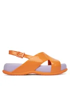 Sandały damskie - Melissa Sandały Melissa Mare Platform Ad 36047 Pomarańczowy - miniaturka - grafika 1