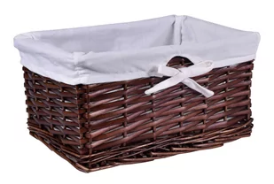 Koszyk wiklinowy 30x20x15 cm brązowy - Kosze wiklinowe - miniaturka - grafika 1