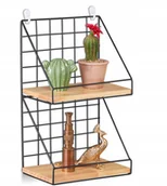 Półki do kuchni - Półka ścienna wisząca industrialna 41 x 25 x 16 cm loft - miniaturka - grafika 1