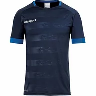 Koszulki dla dziewczynek - uhlsport uhlsport Division 2.0 męska koszulka z krótkim rękawem, odzież treningowa niebieski czarno-biały L 100380510 - miniaturka - grafika 1