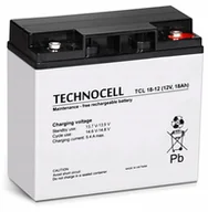 Baterie do zasilaczy awaryjnych UPS - TCL18-12 TECHNOCELL Akumulator AGM 12V 18Ah - miniaturka - grafika 1