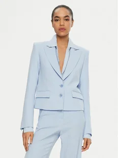 Patrizia Pepe Marynarka 8S0517/A545-CA38 Błękitny Regular Fit - Marynarki i żakiety damskie - miniaturka - grafika 1